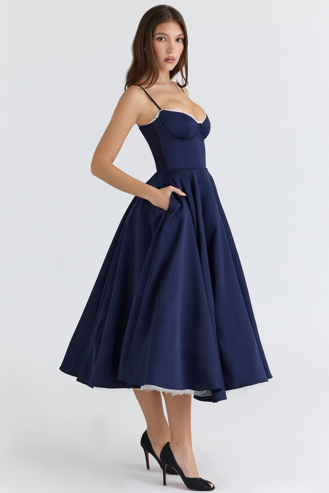Zola Corset Midi Dress
