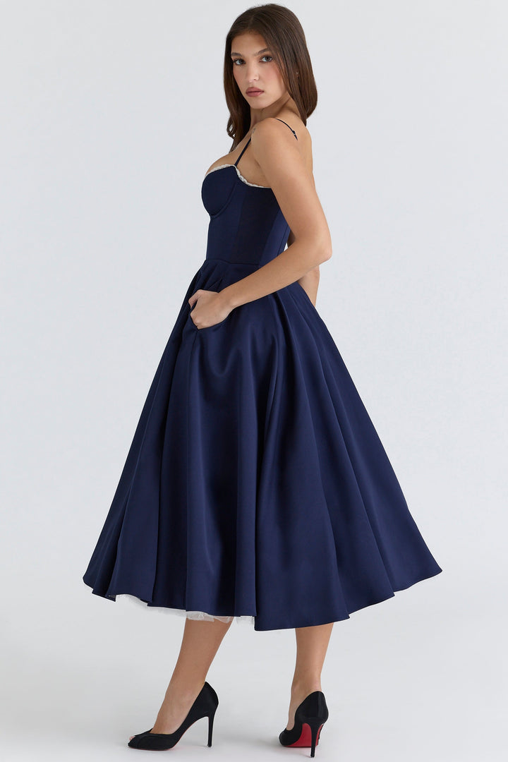 Zola Corset Midi Dress