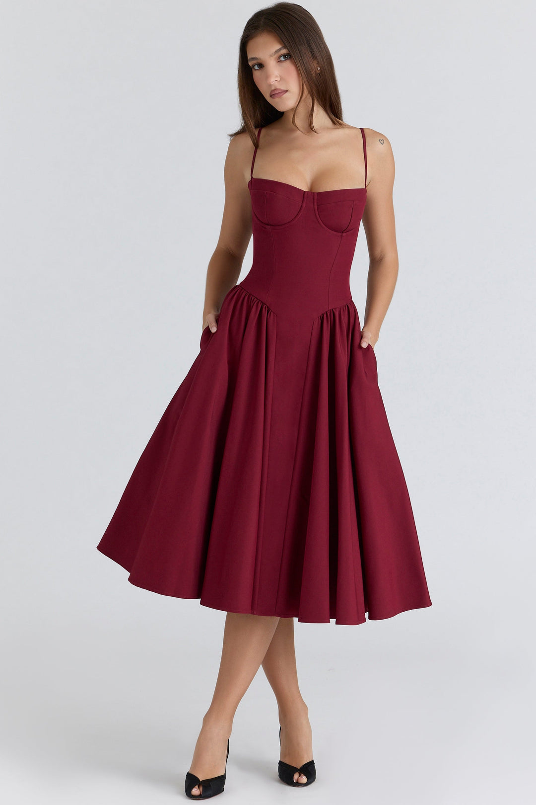 Zola Corset Midi Dress