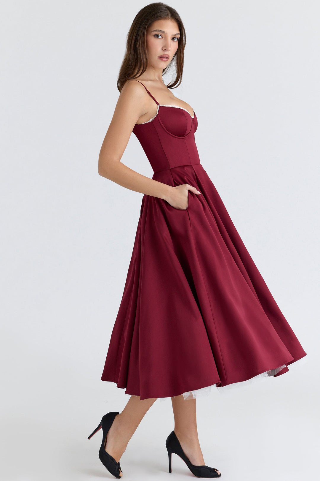 Zola Corset Midi Dress