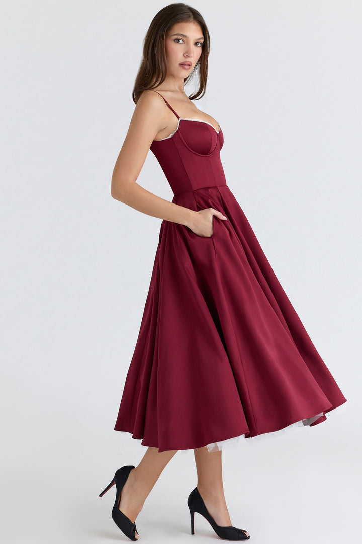Zola Corset Midi Dress