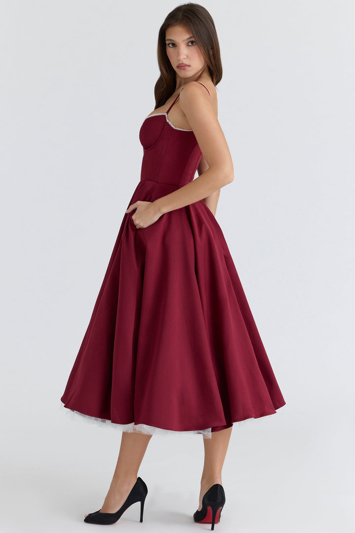 Zola Corset Midi Dress