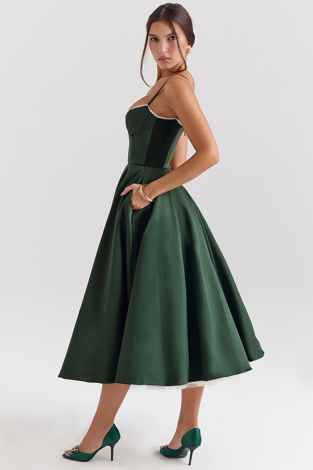 Zola Corset Midi Dress
