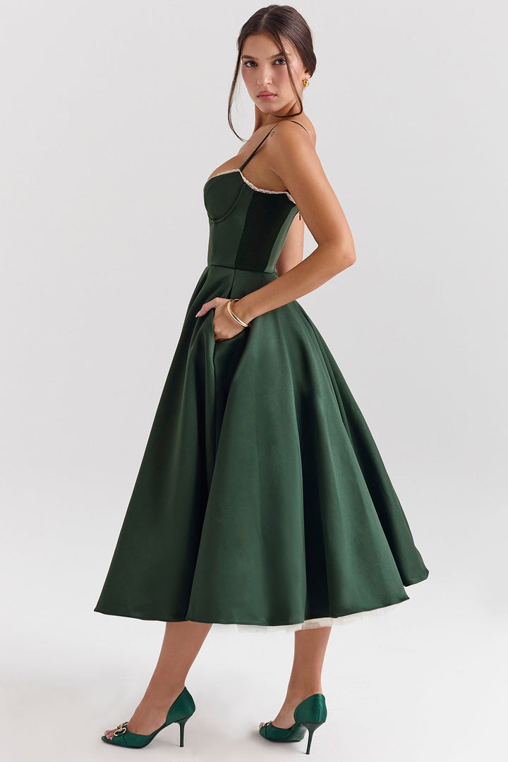 Zola Corset Midi Dress