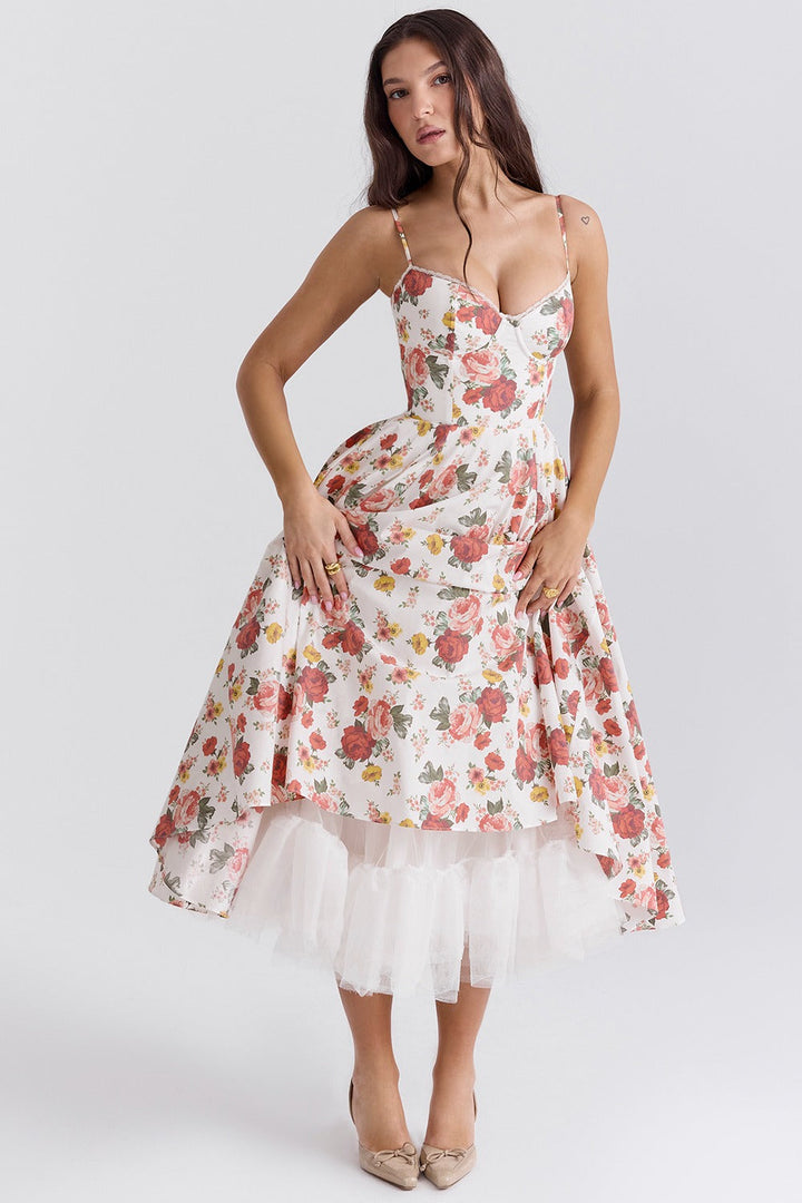 Zola Corset Midi Dress