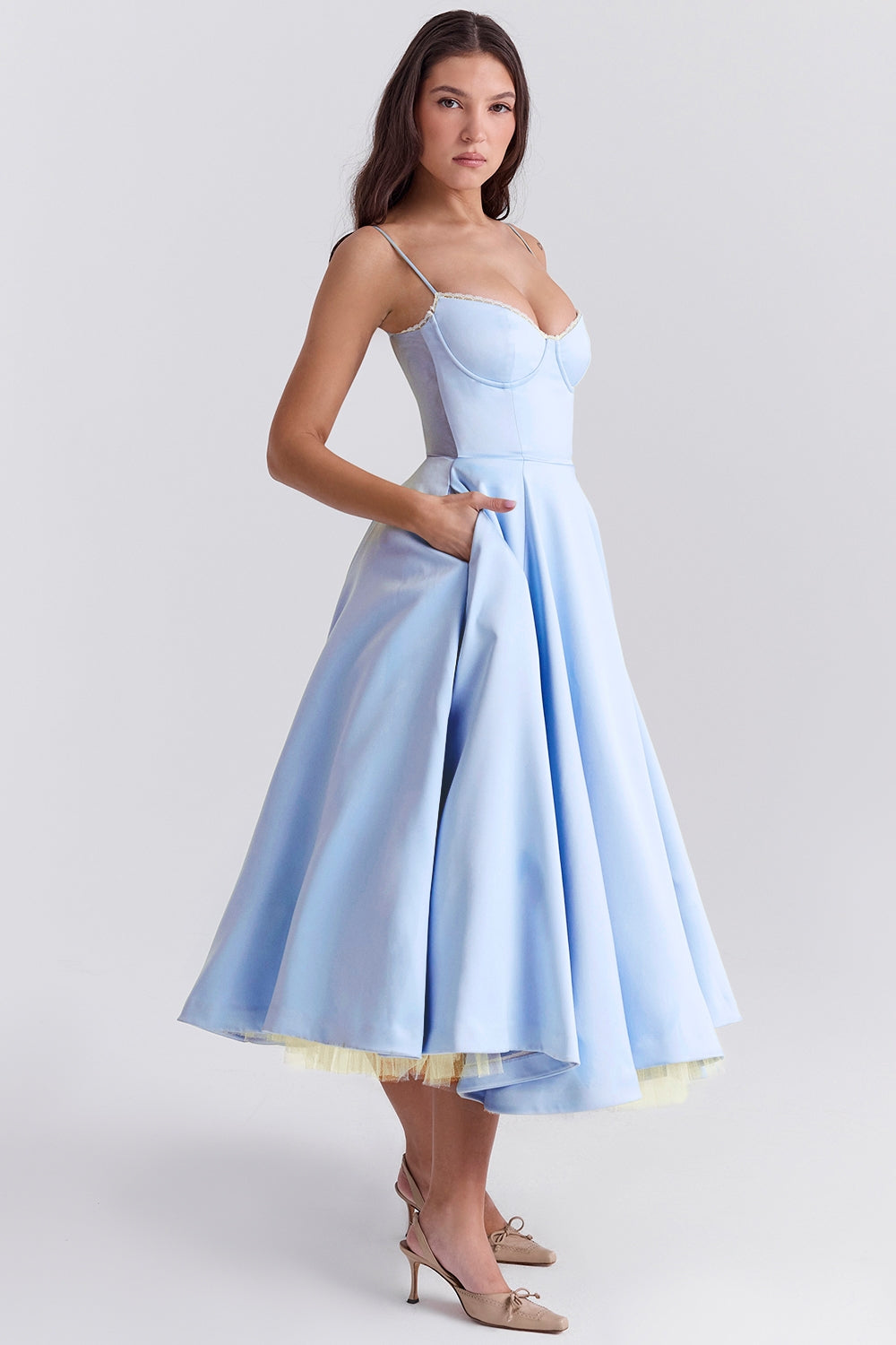 Zola Corset Midi Dress