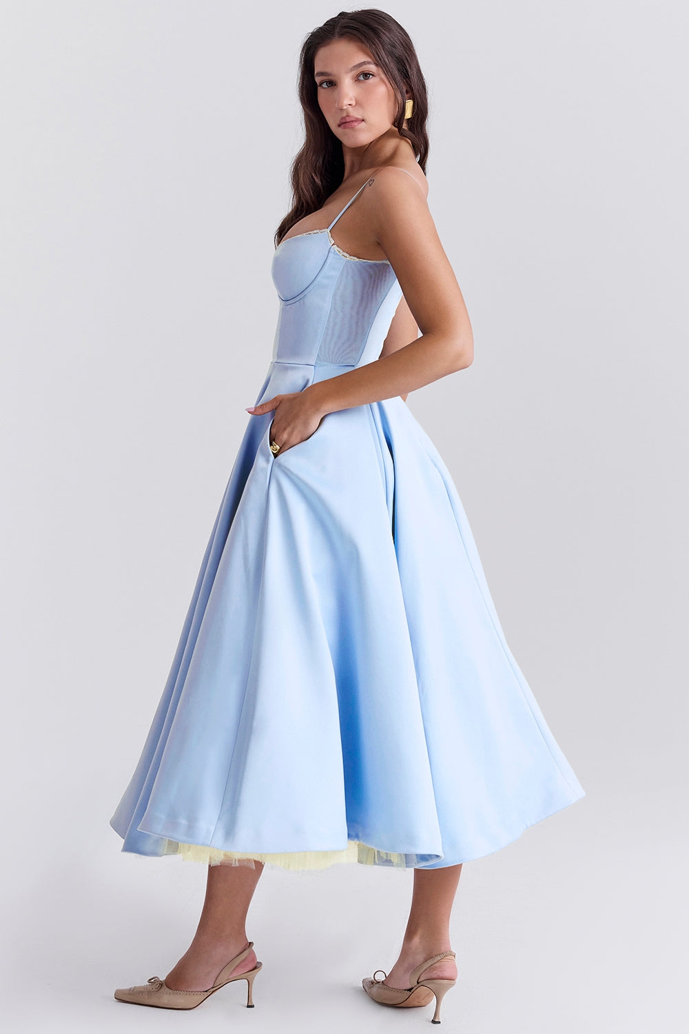 Zola Corset Midi Dress
