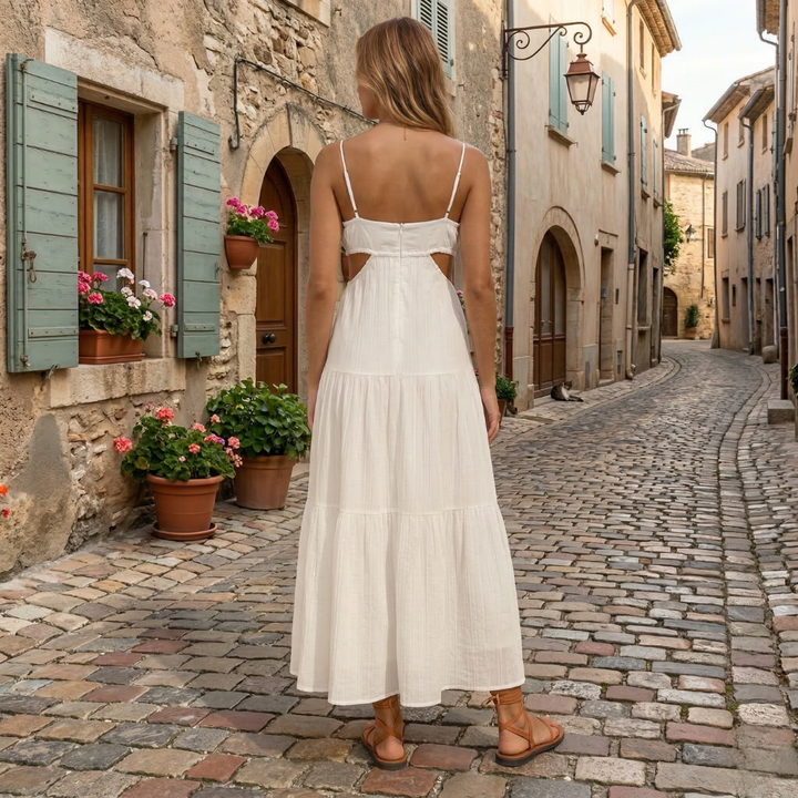 Greta Smocked Tiered Maxi Dress