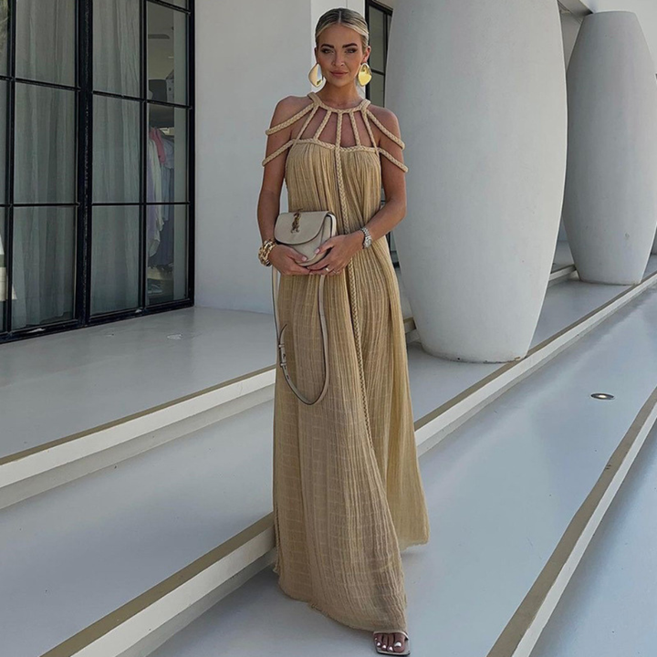Lindsay Pleated Maxi Dress