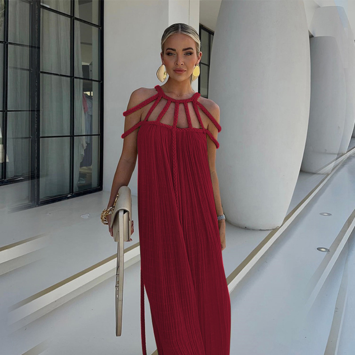 Lindsay Pleated Maxi Dress