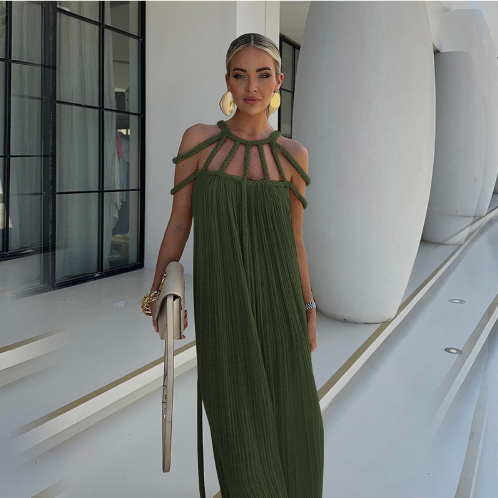 Lindsay Pleated Maxi Dress