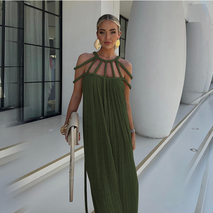 Lindsay Pleated Maxi Dress