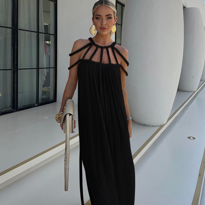 Lindsay Pleated Maxi Dress