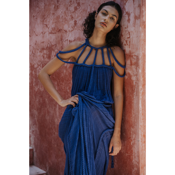 Lindsay Pleated Maxi Dress