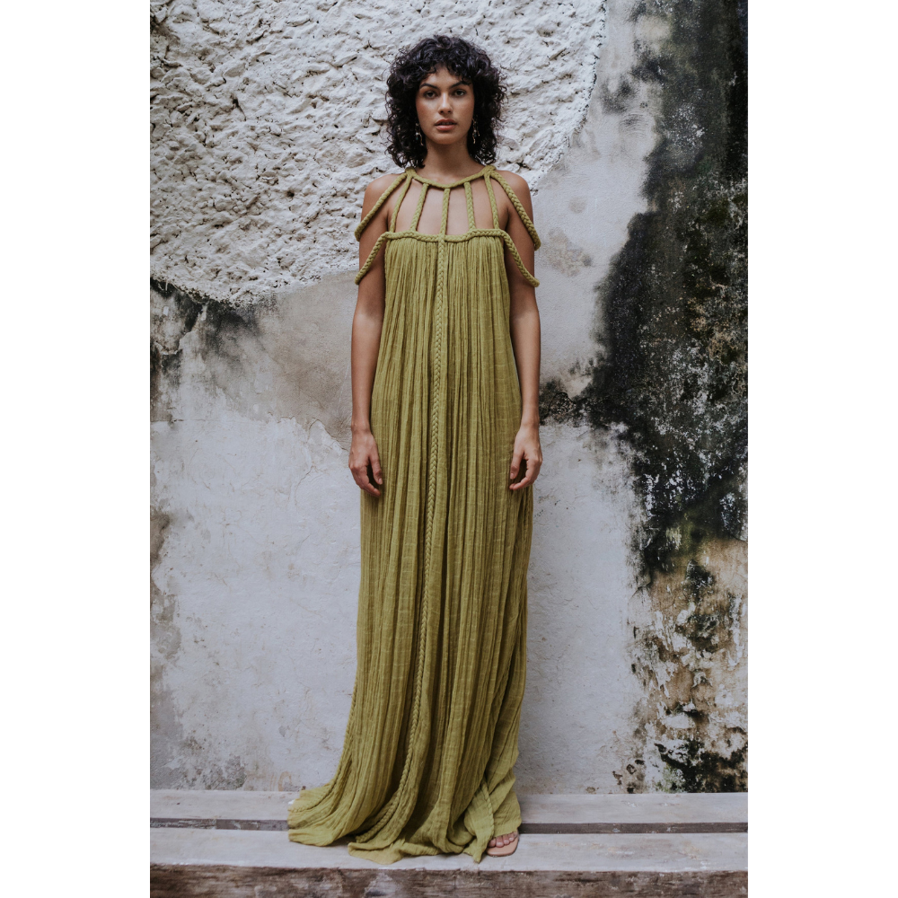 Lindsay Pleated Maxi Dress