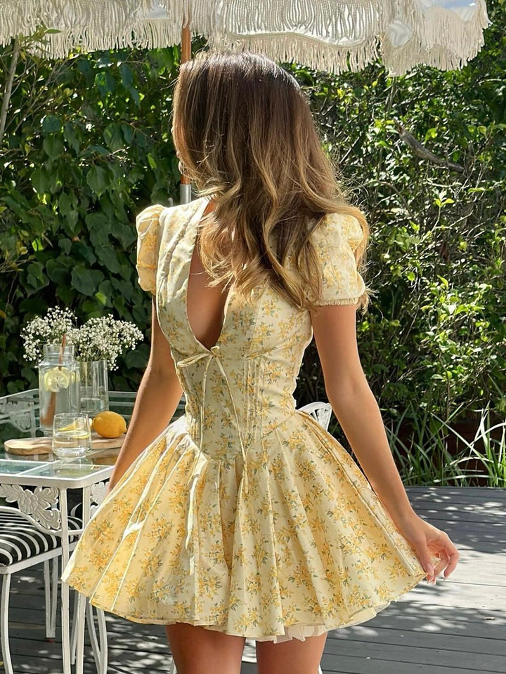Jenna Corset Flare Mini Dress
