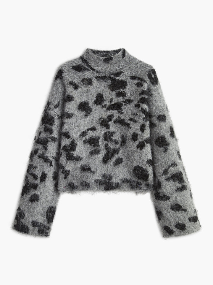 Ylva Animal Print Sweater