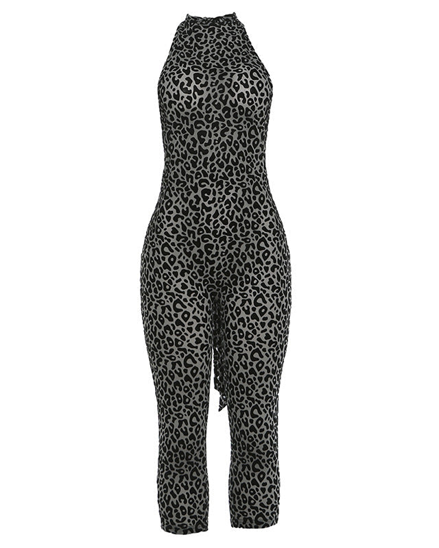 Everly Halter Neck Capri Jumpsuit